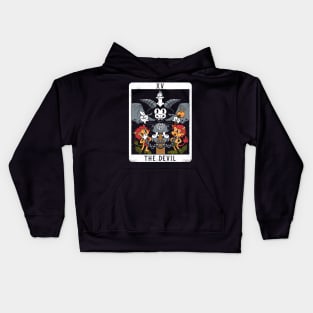 The Devil - XV Tarot Card -Baphomet Kids Hoodie